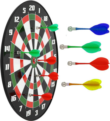 SERVEUTTAM 12 inch Magnetic Dart Board Game – 4pcs – Best Kids Magnetic Darts Dart Board Game