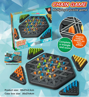 Dorytoys Chain Triangle ChessSet,Triangular Chess Set for Children and Adults--36 Strategy & War Board Game