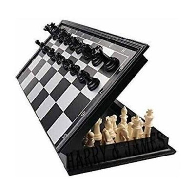 WECAN FASHION Magnetic Toys Travel Chess Set with Folding Board for Kids and Adults (10 Inch). Educational Board Games