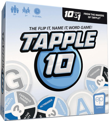 Zuuluzrs Tapple 10 Featuring Different Games in 1 Fast Paced Fun Family Card Tapple Game Party & Fun Board Game