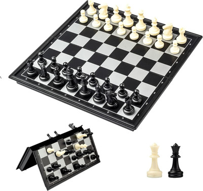 Glenston Strong Folding Standard Materials and Smooth Surface Magnetic Chess Board Party & Fun Board Game