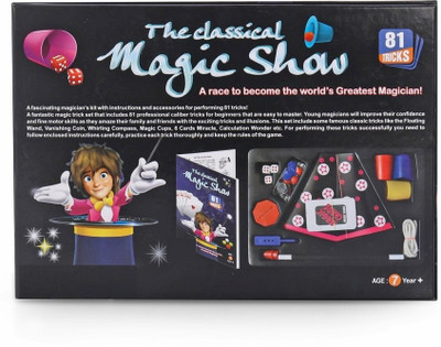 GOSHOPPE ENTERPRISES New Classical Magic Show - 81 Tricks Kit Game Toy Children Play Party & Fun Board Game