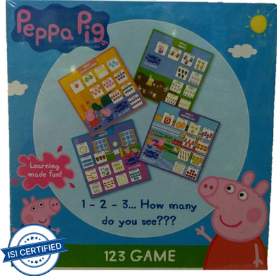 FUNSKOOL Peppa Pig 1 2 3 Party & Fun Board Game