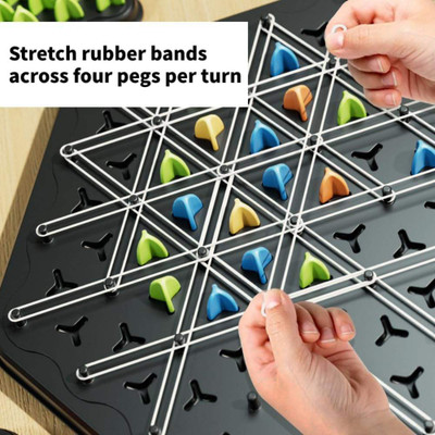 Dorytoys Chain Triangle ChessSet,Triangular Chess Set for Children and Adults--62 Strategy & War Board Game