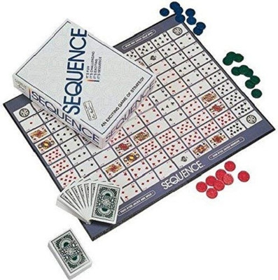 Sanchi Creation Sequence Board Game Make 5 in a Row | Family Games for Adults and Kids , 1 Pack Party & Fun Board Game