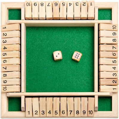 JOYCY Wooden Shut the Box Game Classic Math Board Game for Family Fun,Learning&Party Educational Board Games