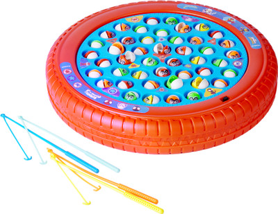 Kriiddaank Finding Nemo Kids Musical Fish Catching Board Game Toy 45 Fishes & 4 Sticks Board Game Accessories