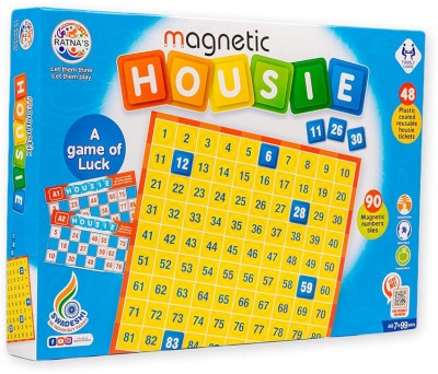 kiddyloves KiddyLoves - Magnetic Housie - Fun and Educational Game for Kids and Family Party & Fun Board Game