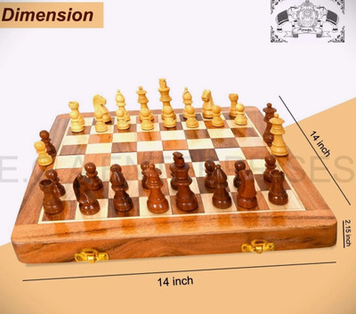 AarambhCraft Premium Wooden Chess Board Game Set Board Game Accessories
