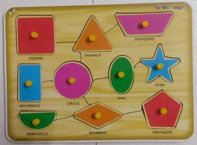 bright mind and edufun SHAPES KNOB TRAY (BIG) Educational Board Games