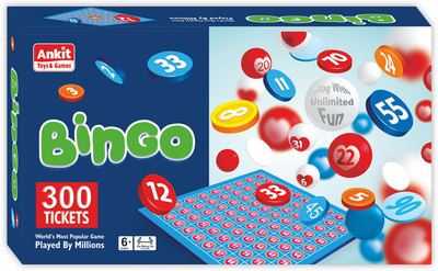 Ankit Toys & Games Tambola Bingo Game | Indoor Family Fun Board Game Fast Matching Numbers Party & Fun Board Game