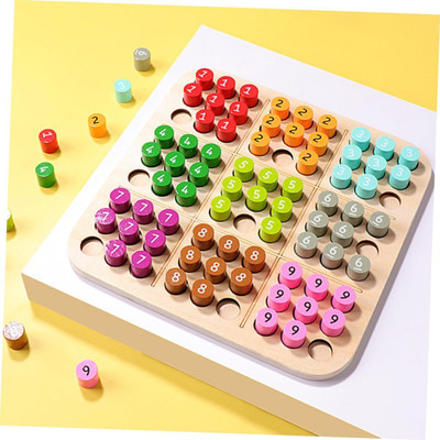 Rainbowstore Sudoku Peg Board Toy Arithmetic Learning Sudoku Toy Sudoku Game Chess Board Game Educational Board Games