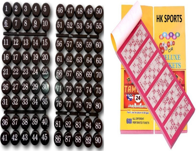 HK Sports TAMBOLA 1200 tickets | Ticket book Set | 1 set of Housie Coin | Kitty/Picnic Party & Fun Board Game