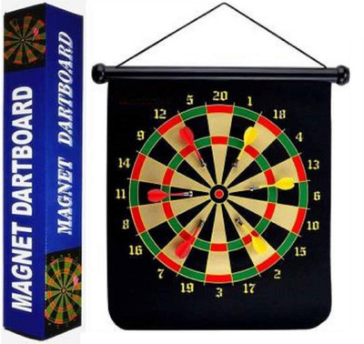 KNAFS Magnetic Magnet Reversible Dart Board Two-Sides with 4 Dart Board Game Dart Board Game