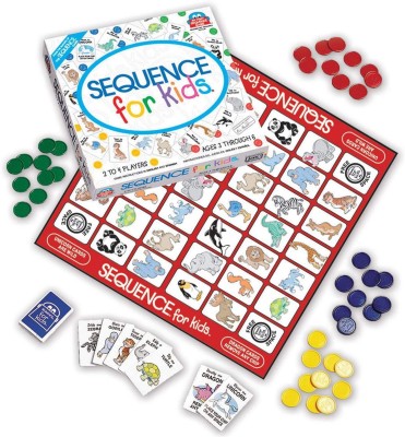 JUBLYN Sequence for Kids -- Strategy Game A Sequence Game JUST for Kids Educational Board Games