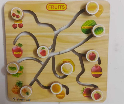 bright mind and edufun FRUITS MAZE PUZZLE Educational Board Games