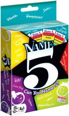 Naama Endless Games Name 5 - Quick Thinking Game, Board Game & Puzzles for Families(Multicolor)