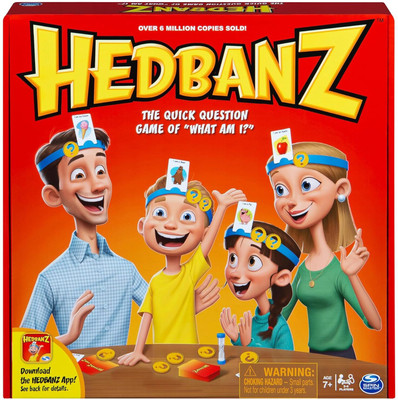 FUNSKOOL Spin Master Hedbanz Picture Guessing Board Game for 2-6 Players Ages 3+ Party & Fun Board Game