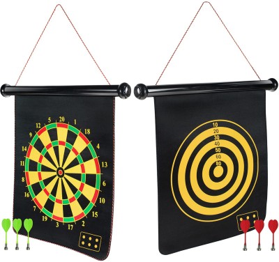 Toy DEKHO Round Medium Magnetic Dartboard Board Game Set for Kids Boys Girls Age 4+ Dart Board Game