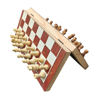 SARASI Classic Magnetic Chess Game Set with Foldable Wooden Board For Kids Strategy & War Board Game
