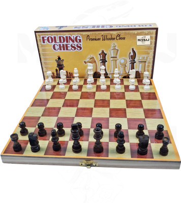 Meesaj 2-in-1 Premium Chess & Checkers Set – Foldable Strategy Game for Kids & Adults Strategy & War Board Game