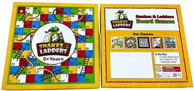 Minnie Minds Snakes and Ladders Board Game for Kids & Family – Classic Indoor Party & Fun Board Game