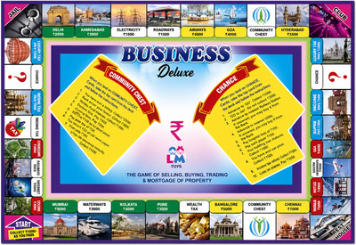 INOS Business Deluxe 5 in 1 Board Game for Kids & Family Educational Board Games