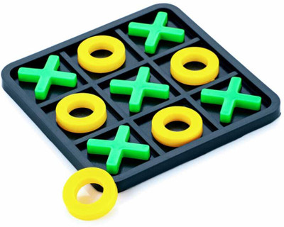 TOY HEAVEN Classic Tic Tac Toe XO Game Set with Chokdi – Travel Size PuzzlE Board Game Accessories