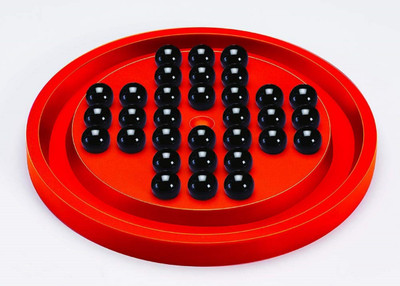 YUIOP - Brainvita - Mind Challenging Board Game For Kids - 32 Marbles - Mind Solitairy Party & Fun Board Game