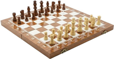 MOVEX Morex Wooden Chess Board Set (20x20 Inches) with King Size Coin | Shesham Wood Educational Board Games