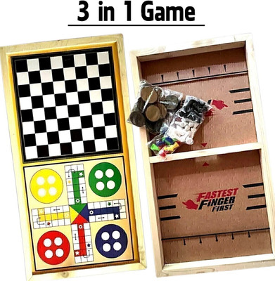 VEDIVA 2 in 1 Faster Finger Board Game, Sling Puck Game, Fastest Finger First Game Party & Fun Board Game