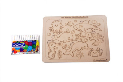 Trade Globe Educational learning Puzzle for Kids Sea Animal Themed with Color Included Educational Board Games
