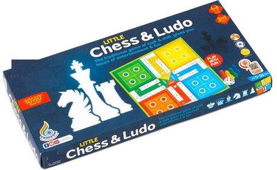 zokato Classic Strategy Game Little Chess and Ludo 2 in 1. Strategy & War Board Game
