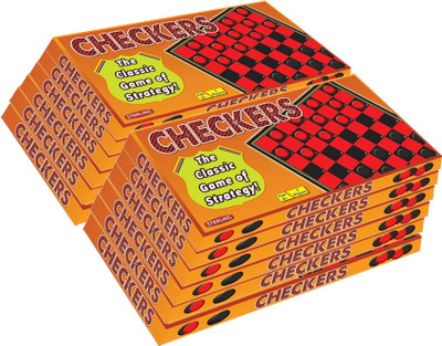 Sterling Checkers (Pack of 12) Strategy & War Board Game