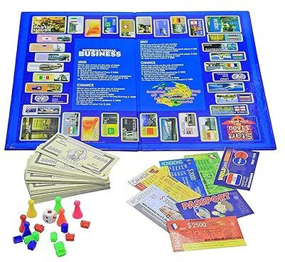 ANAYA MART International Business Game with Folding Board Game Set for Kids and Adults. Board Game Accessories