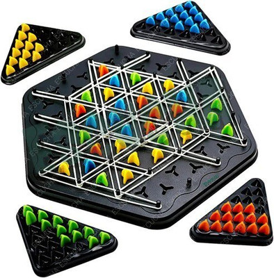 VIYUHK Chain Triangle Chess Game for Brain Teaser with Family Strategy & War Board Game