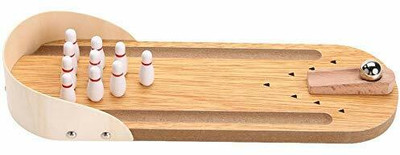 Smartcraft Kid's Wooden Mini Desktop Parent-Child for Kids Fun Bowling Game Toy Party & Fun Board Game