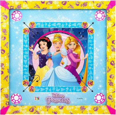 DISNEY Princess Carrom & Ludo 20x20 size 2-in-1 Carrom Board Game