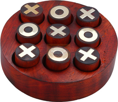 ORTUS Noughts and Crosses / Tic Tac Toe / Tic Tak Toe / TIK Tak Toe Pedagogical Board / Brain Teaser Games for Kids Party & Fun Board Game