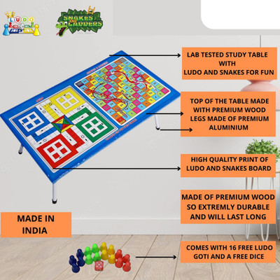 Stepping Stones Ludo snakes ladders game 2 in 1 lapttop study table game educational board game Educational Board Games