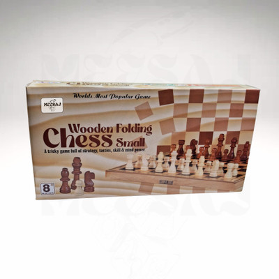 Meesaj Premium Wooden Chess & Checkers Combo – Classic Board Game for Play & Learning Strategy & War Board Game