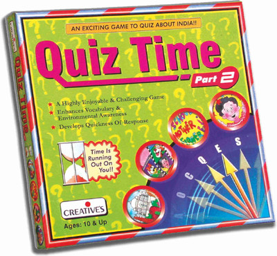Creatives Quiz Time Part-2 | Enhances Vocabulary Board Game | Quiz Game | Ages 10 & Up Educational Board Games