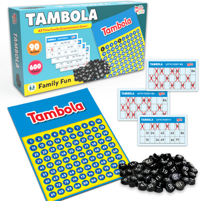 Little Berry Tambola Housie Board Game for Adults - Tambola Game Set with 600 Tickets Educational Board Games
