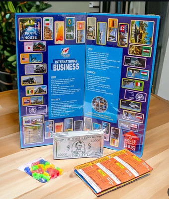 Siddiqui International business game for kids learning games Business game board games Money & Assets Board Game