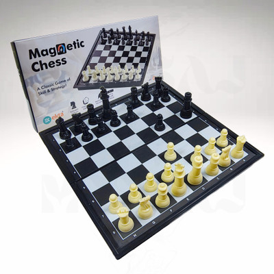 Meesaj Classic Chess Game – Magnetic Travel Chess Set with Folding Board for Kids Strategy & War Board Game