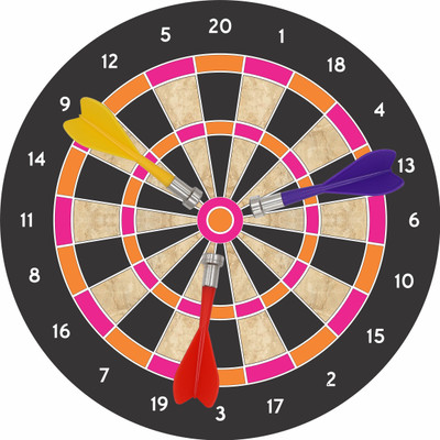 Aditi Toys 8.8-Inch Magnetic Dart Board with 3 Magnetic Darts – Safe & Fun Game for Kids Dart Board Game