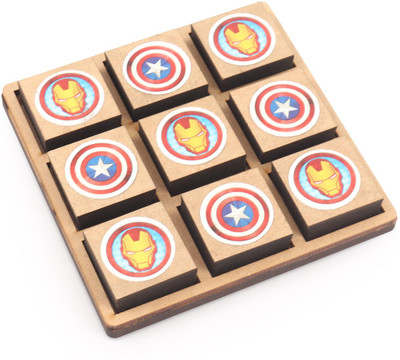 zokato Avengers Tic Tac Toe - Multicolour Board Game Accessories