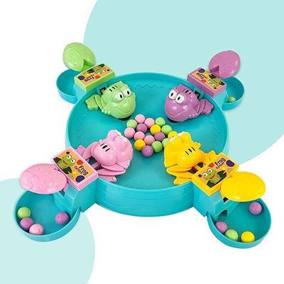 SARJUDAS ENTERPRISE Fun Hungry Frog Eating Beans Games,Table Top Desktop Finger Toy Game Word Games