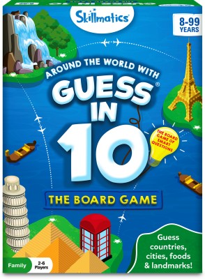Skillmatics Guess in 10 Around The World Educational Board Games Board Game