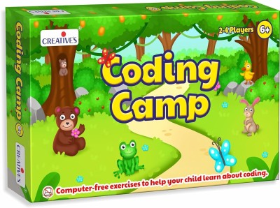 Creatives Coding Camp Learn Fundamentals of Coding Without Computer for Ages 6 & up Educational Board Games